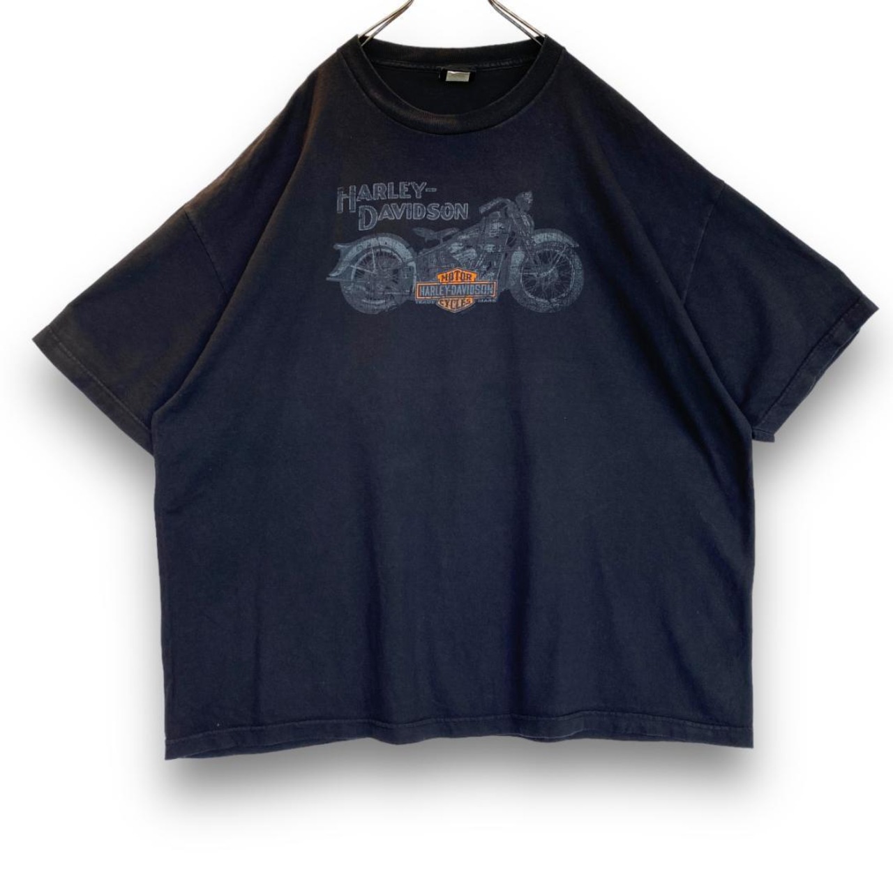 希少！HARLEY-DAVIDSON ビンテージ 半袖Tシャツ 3XLサイズ 黒 肩幅 約 