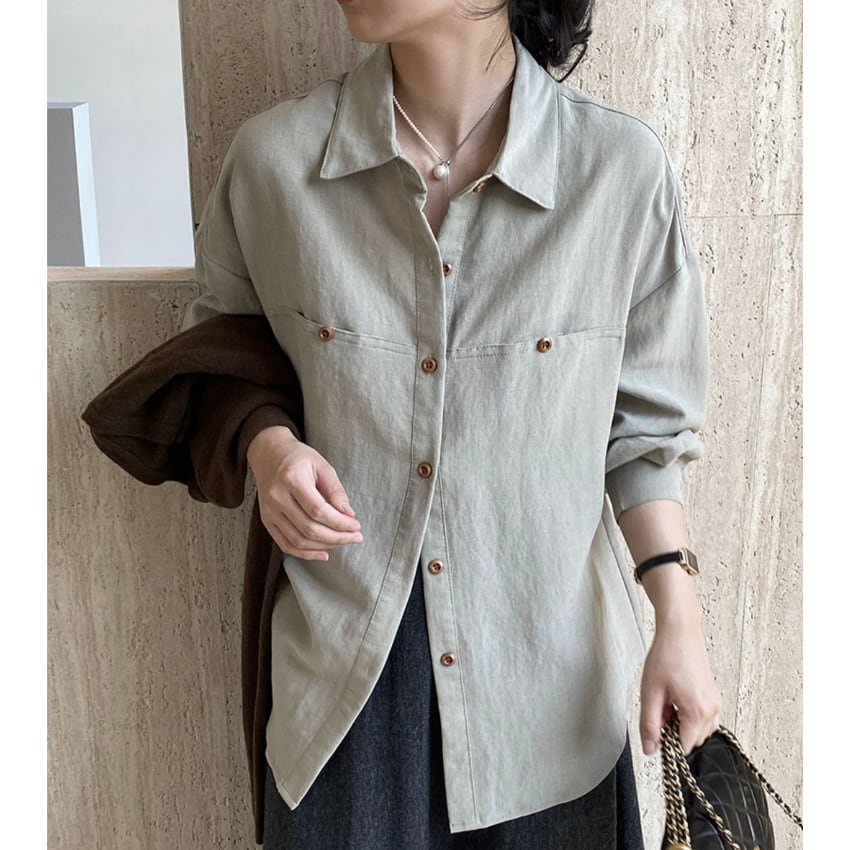 pocket relax shirt J00111