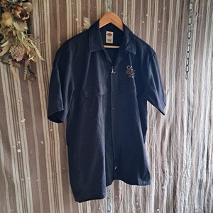 Dickies 両面プリント ワークシャツ used [508104]