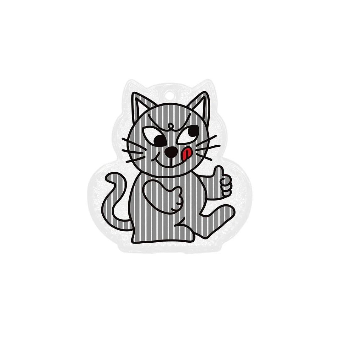 MORTEX ごねこ necoto THz ceramic plate【cat face / WHT】 ｜ necoto
