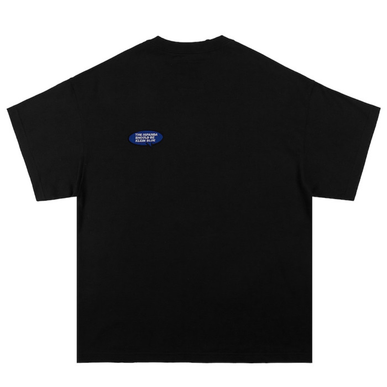 【HIPANDA ハイパンダ】メンズ ブルーパンダ 刺繍 ワンポイント⚠ビッグシルエット⚠ Tシャツ MEN'S BRUE PANDA EMBROIDERY ONE POINT BIG SILHOUETTE SHORT SLEEVED T-SHIRT / WHITE・BLACK・BLUE