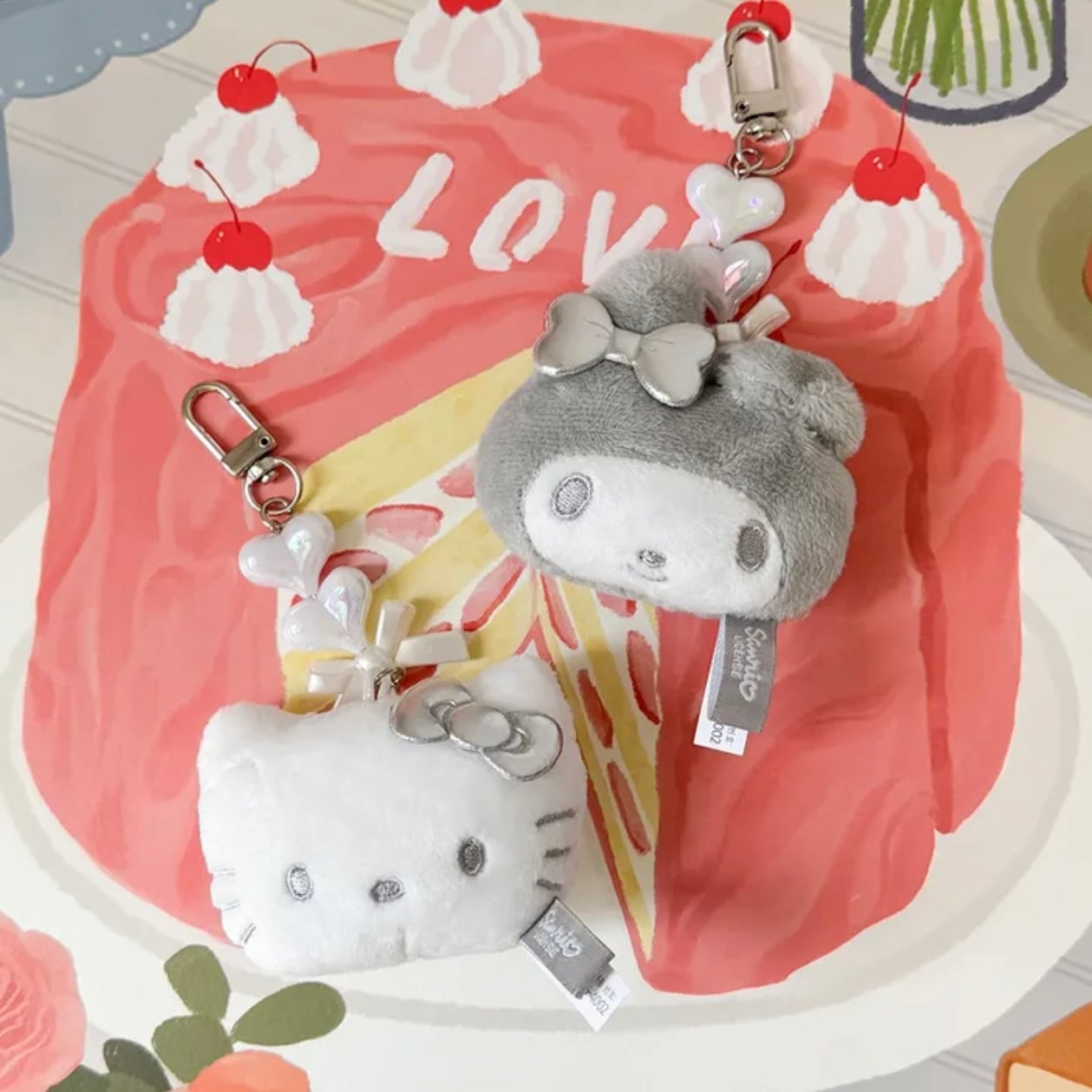 韓国限定 公式】sanrio silver keyring 6types / サンリオ シルバー