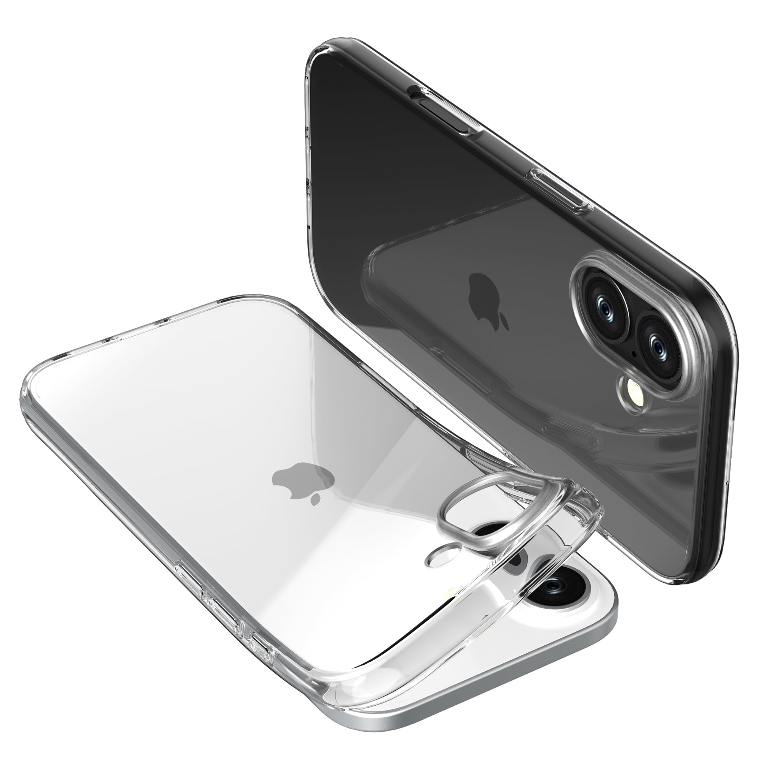 ONES iPhone 16 ケース 用 HD全透明【米軍MIL規格 耐衝撃 】黄変防止 HQ·TPU スマホケース 画面 · レンズ保護 滑り止め 薄型 超軽量 持ちやすい Qi充電 クリアカバー