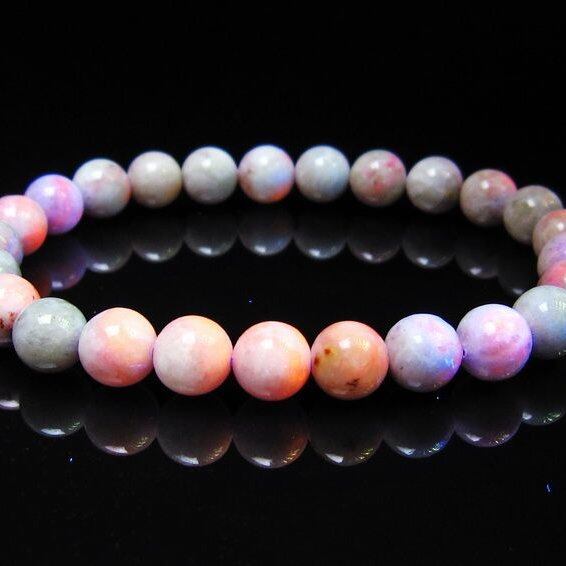 ハックマナイト ブレスレット 8mm 一点物 メール便可 111-49333