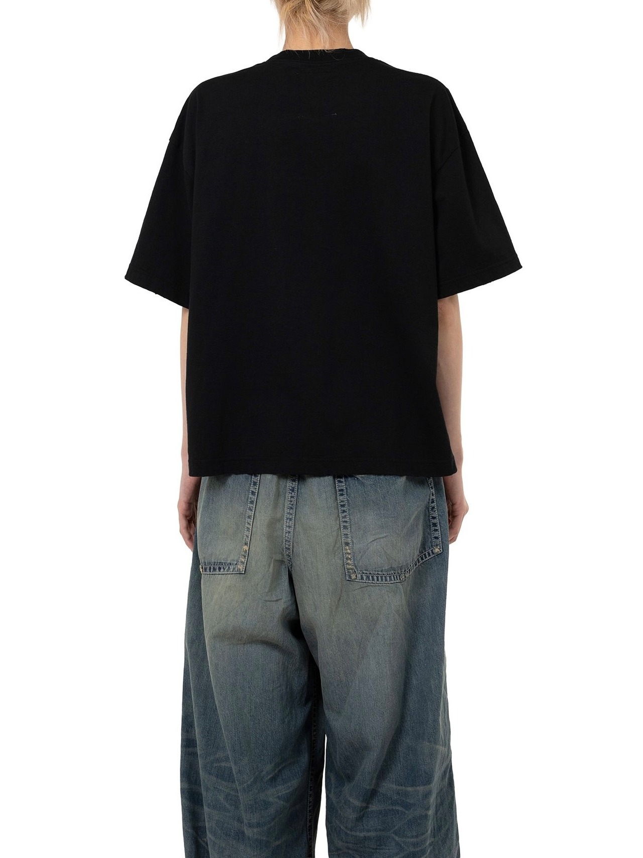 【25AW】Maison MIHARA YASUHIRO ミハラヤスヒロ / Cat Printed Embellished Distressed T-Shirt / Tシャツ - 8