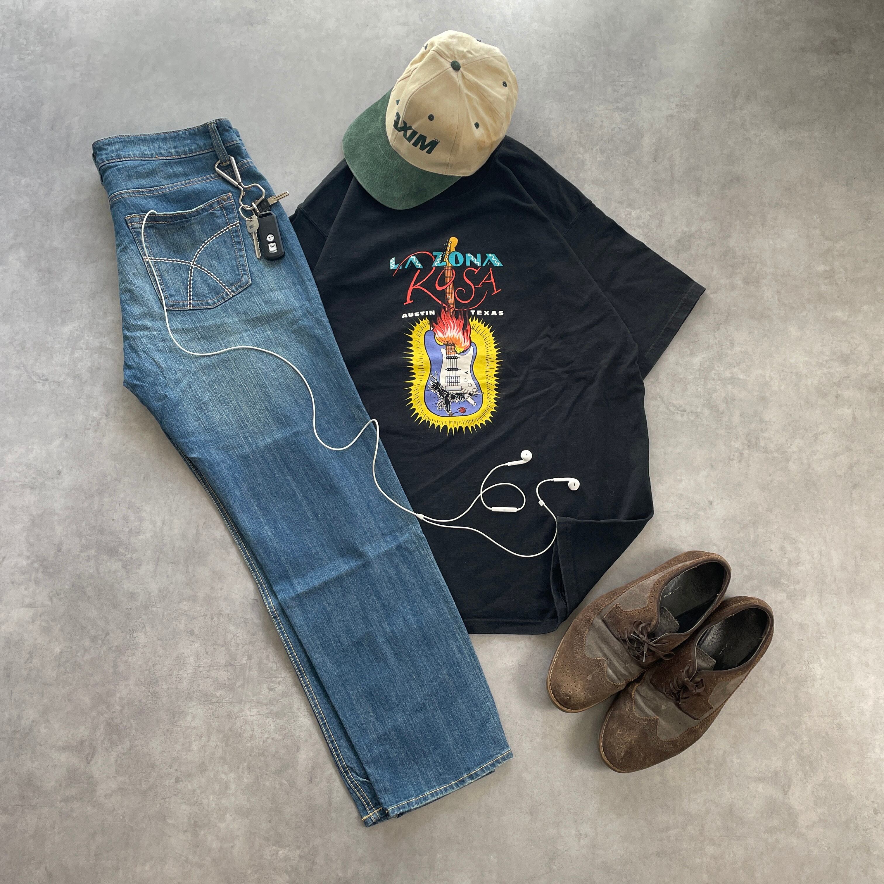 old styling set no.20 90s Tシャツ＆色落ちデニム