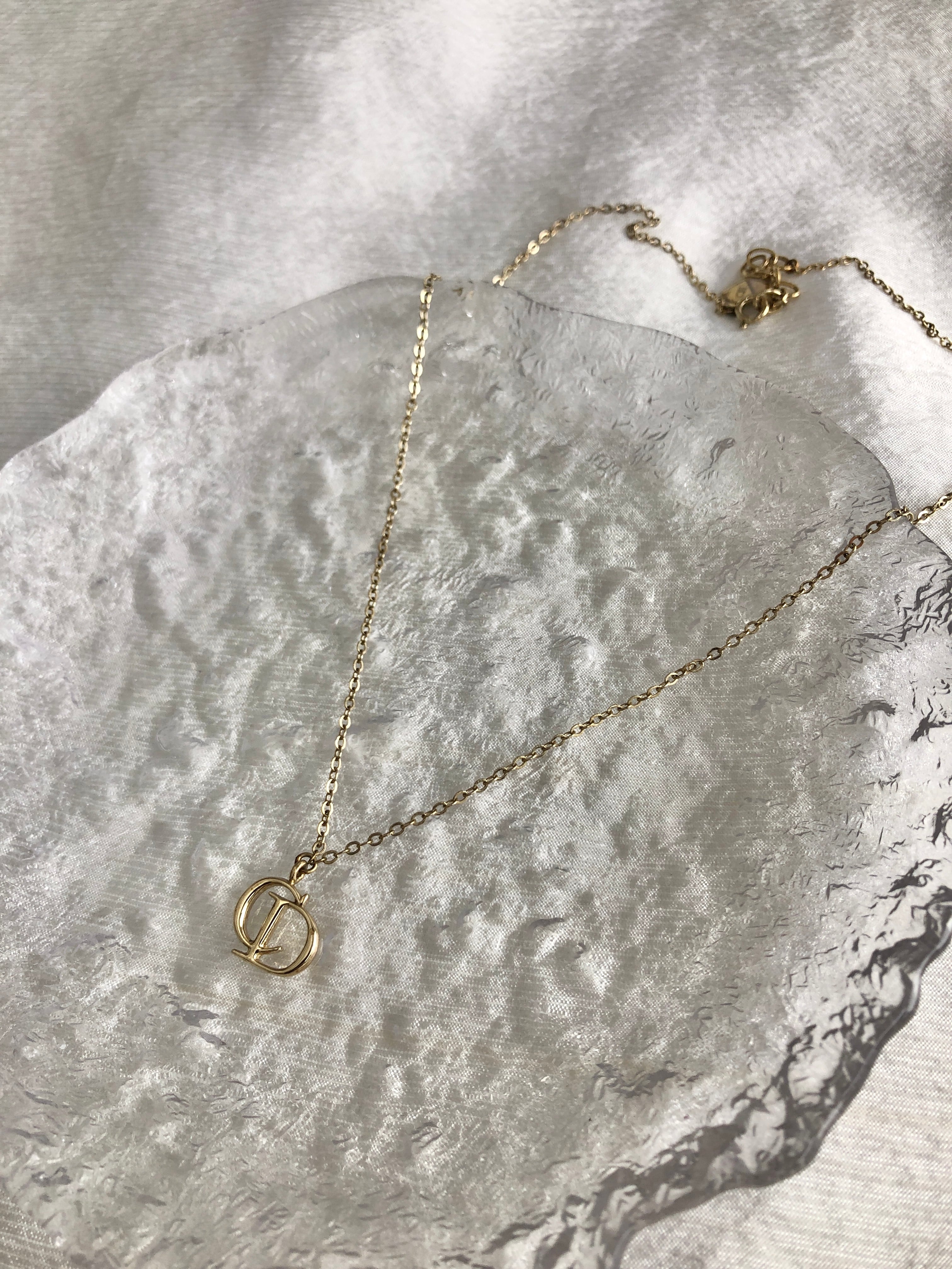 Christian Dior クリスチャン ディオール ネックレス ゴールド CDロゴ