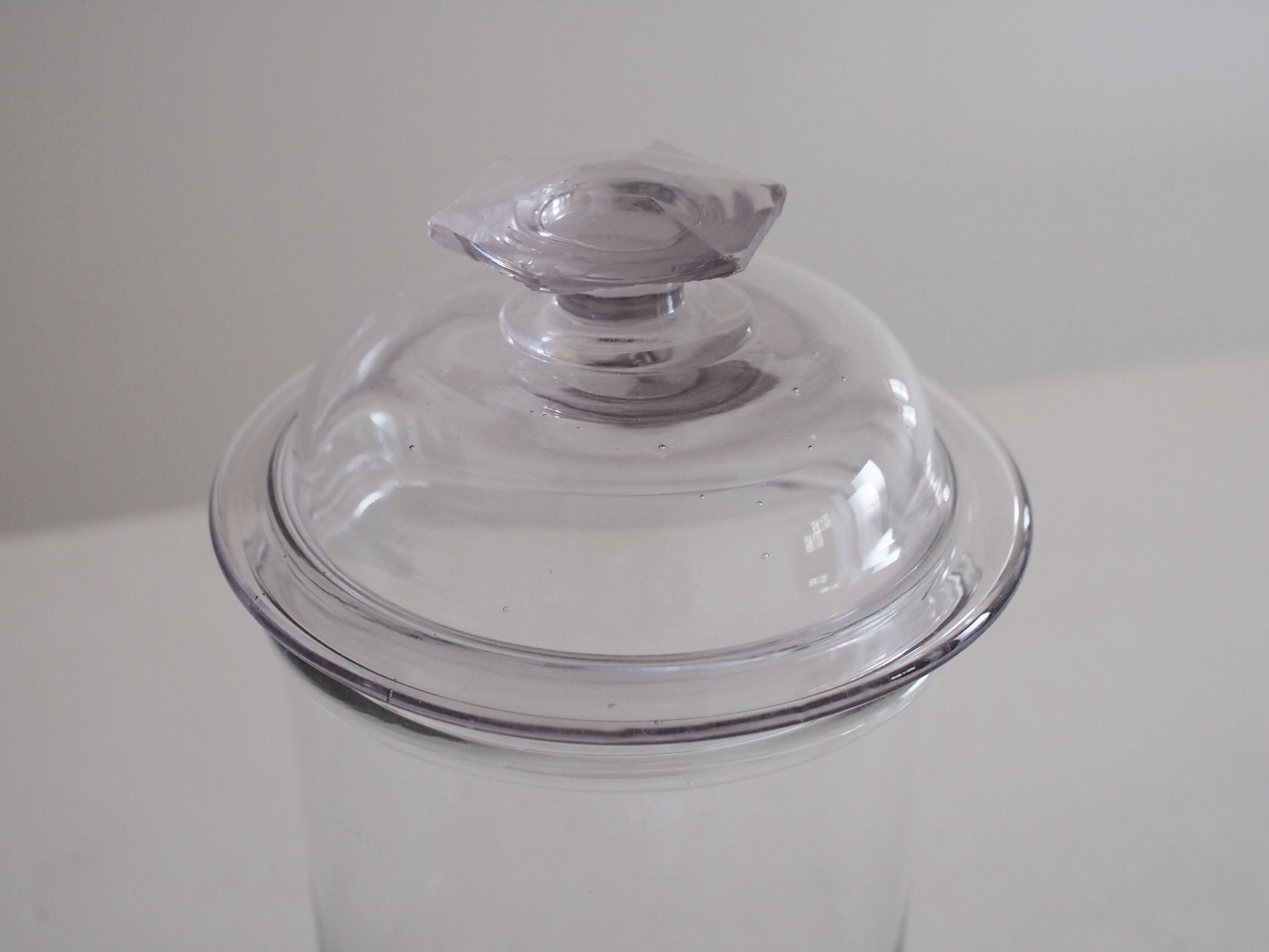 蓋付きファーマシーポット 吹きガラスの標本瓶薬瓶　19世紀 フランスアンティーク 蓋付きファーマシーポット 吹きガラスの標本瓶薬瓶 19世紀 フランス