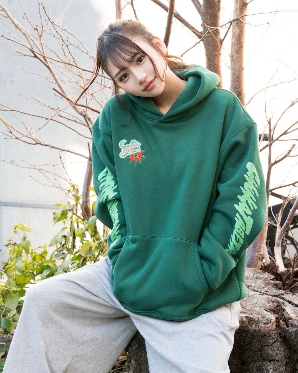 ペロリンガールコラボパーカー/Green | チュウカタベタイ