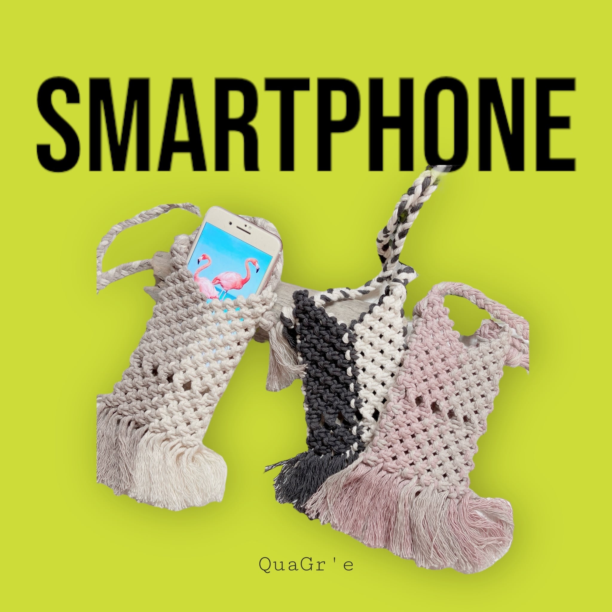 スマホショルダーポシェット＋初心者マクラメキット | QuaGr'e ＝かぐれ