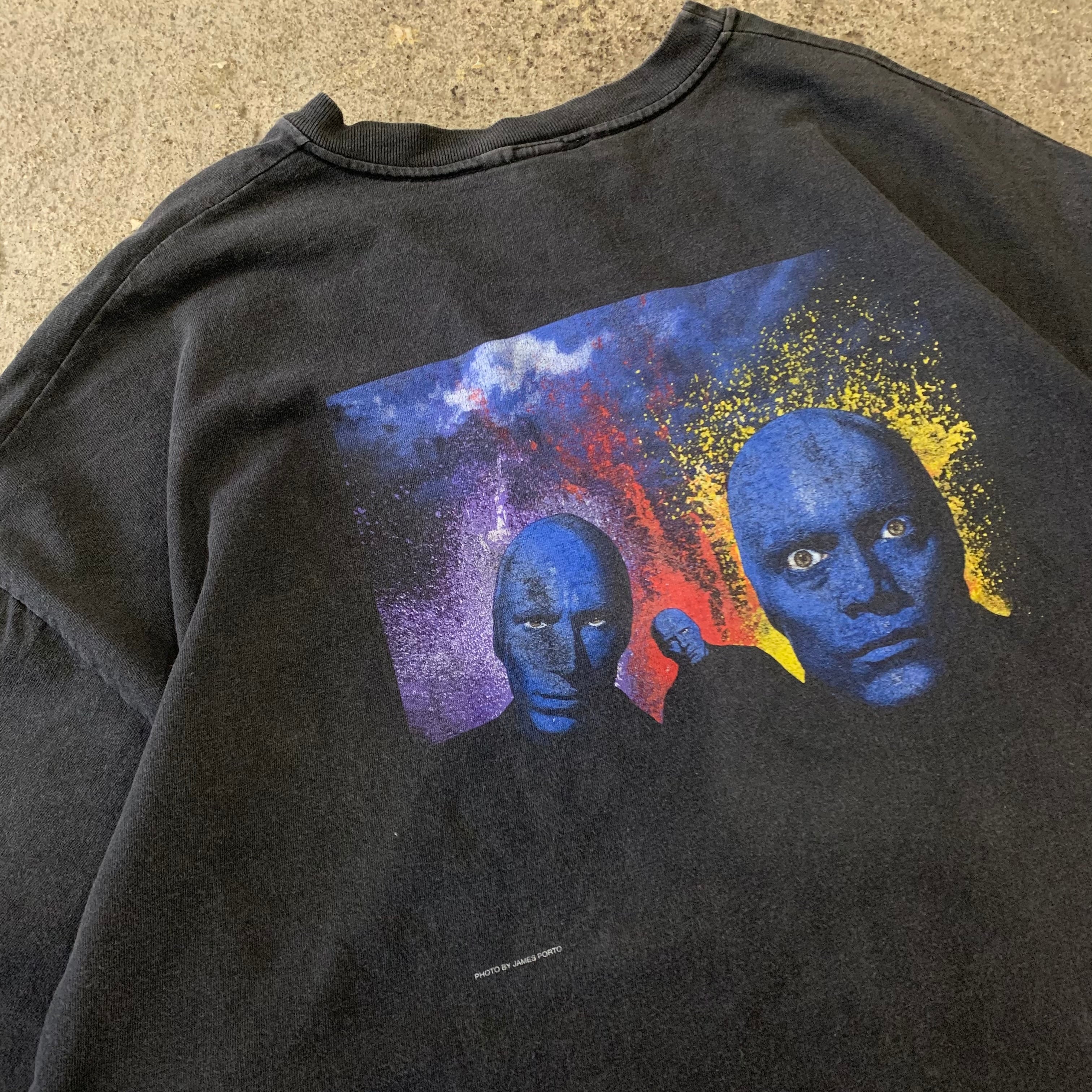 90s blueman group T-shirt | What’z up powered by BASE