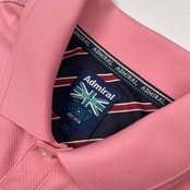 美品 ADMIRAL GOLF アドミラル ゴルフ メッシュ 半袖 ポロシャツ サイズM /メンズ/ピンク