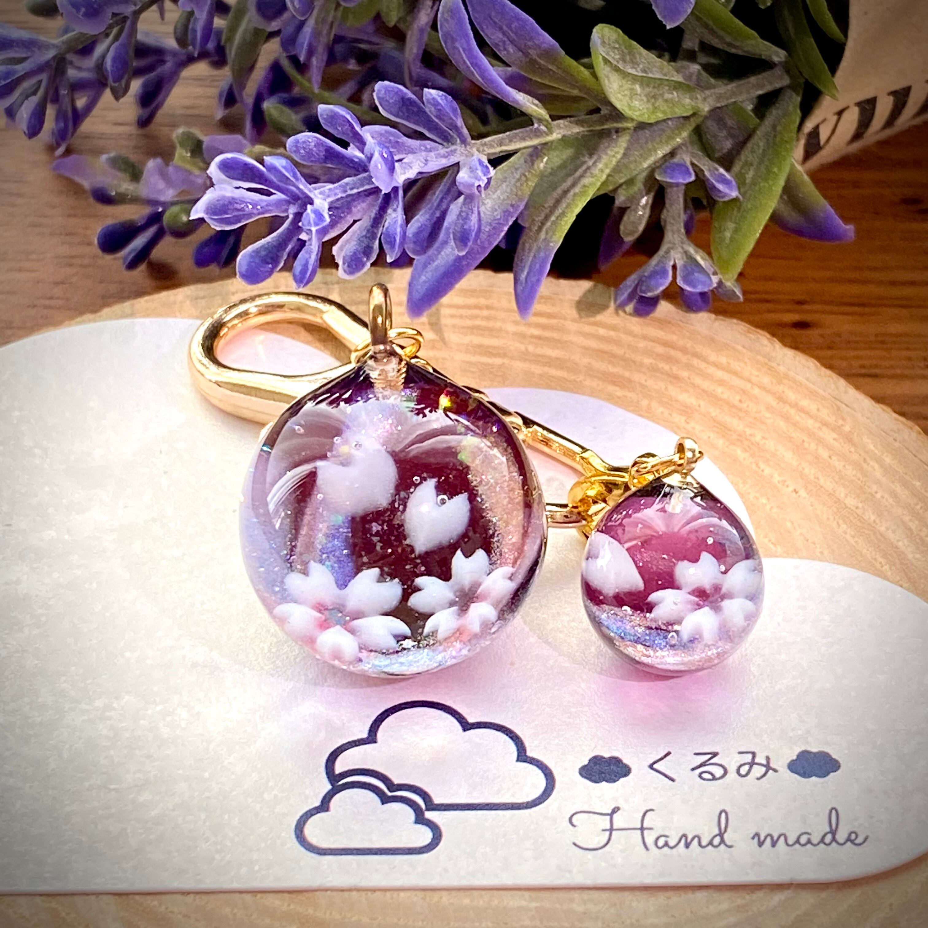 バックチャーム まん丸 桜 20mm e B級品