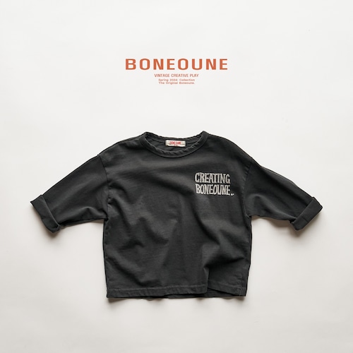 【即納】kids：logo single T〔ロゴシングルT〕　boneoune