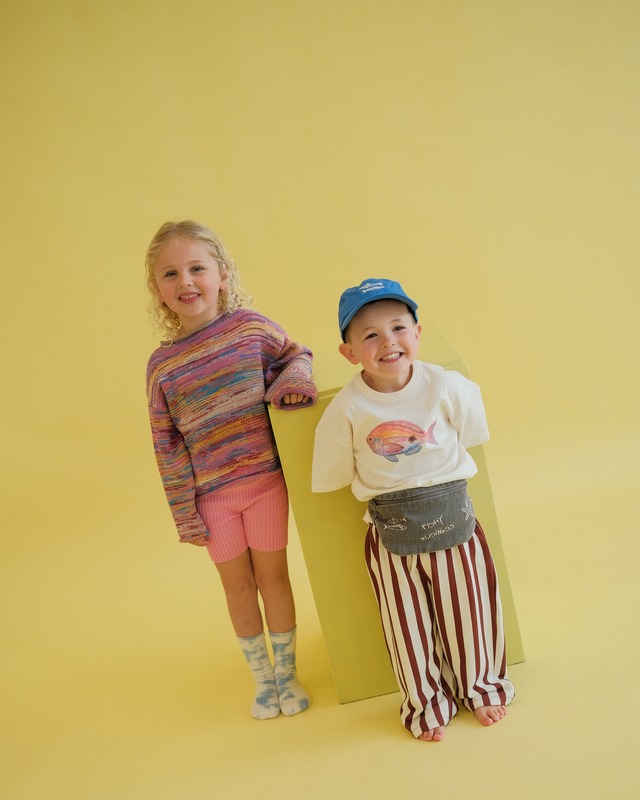 《即納》GROWN/ Knitted Pull Over - Rainbow