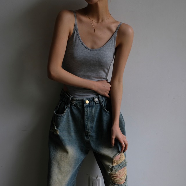 PAD IN BASIC BODYSUITS / GRY