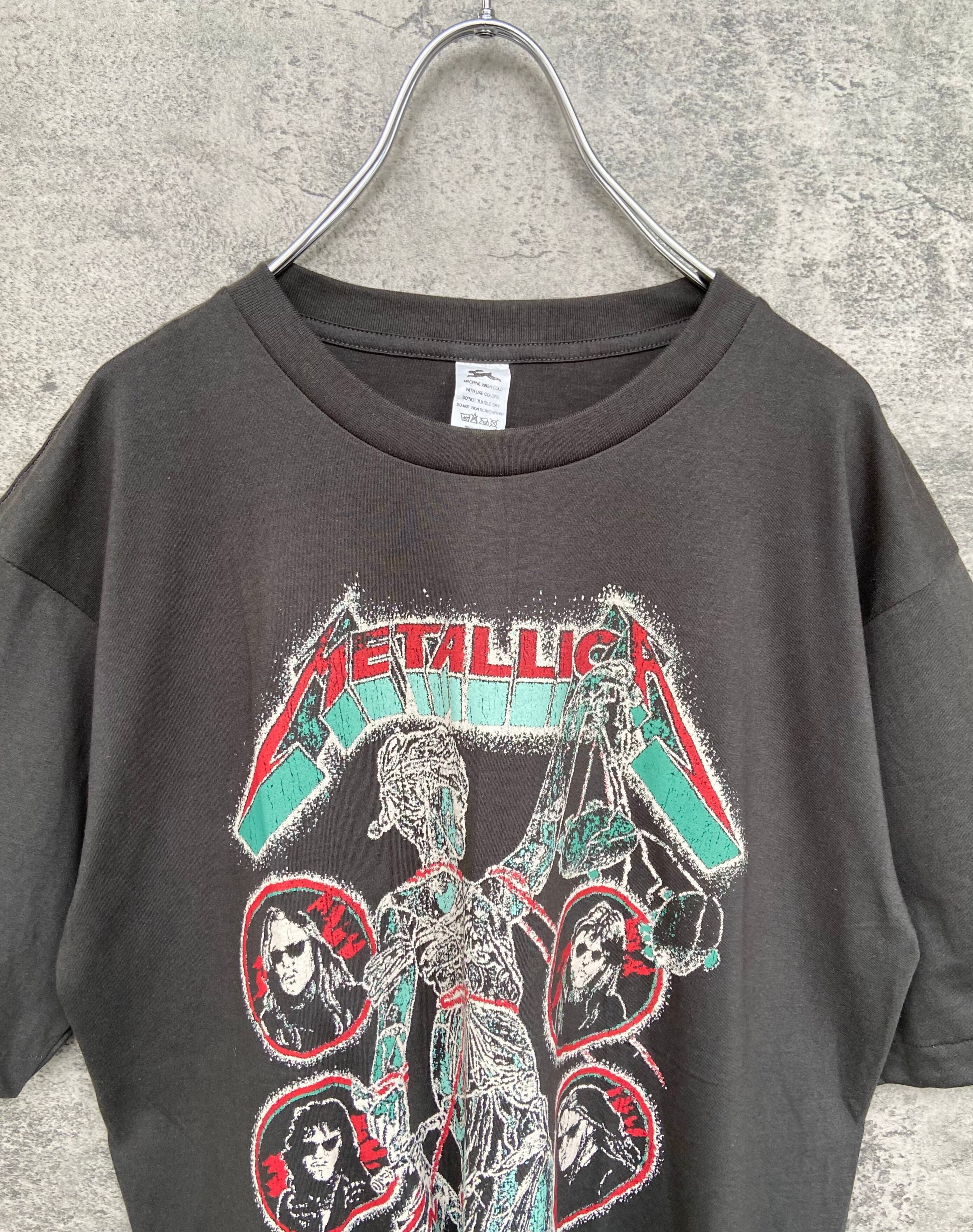 バンドTシャツ METALLICA/メタリカ 両面ロゴ オーバーサイズ カーキ | 【古着 らくふる】ビンテージ&リメイク専門のオンライン古着SHOP  powered by BASE