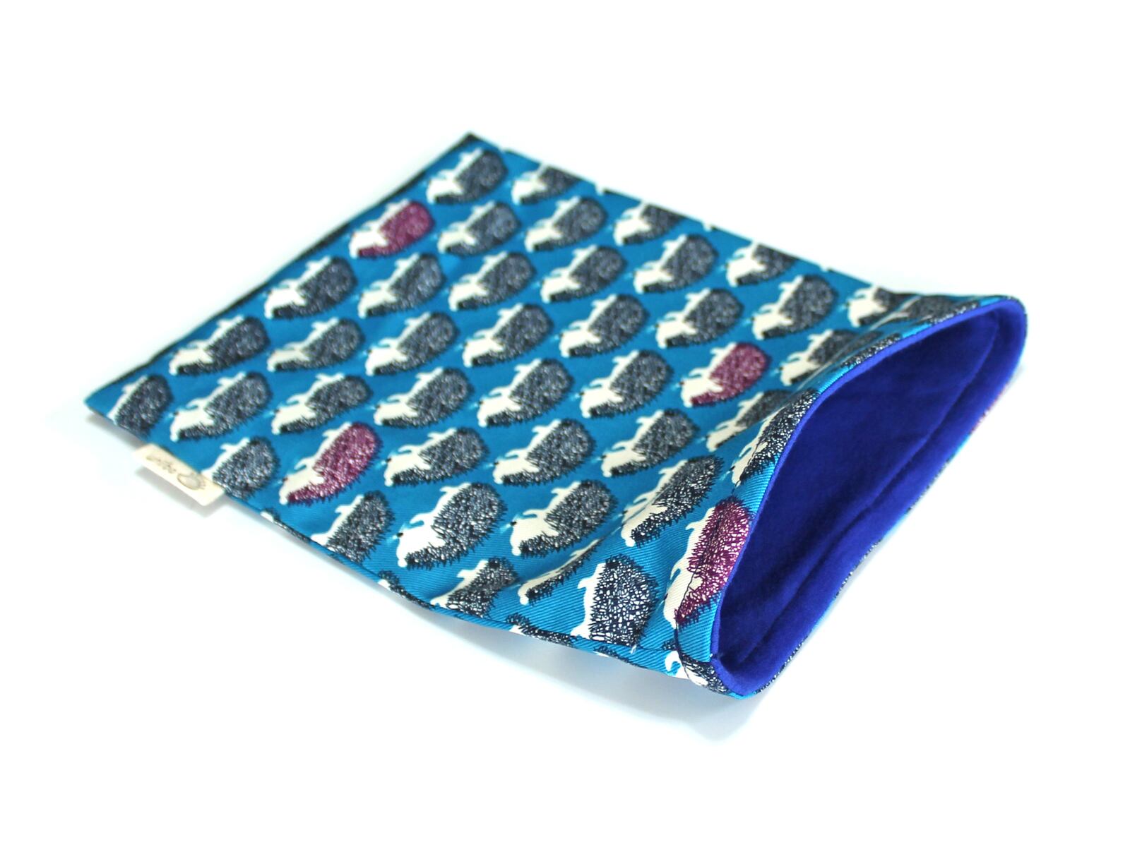 ハリネズミ用寝袋 M（夏用） 綿ツイル×スムースニット おさんぽ