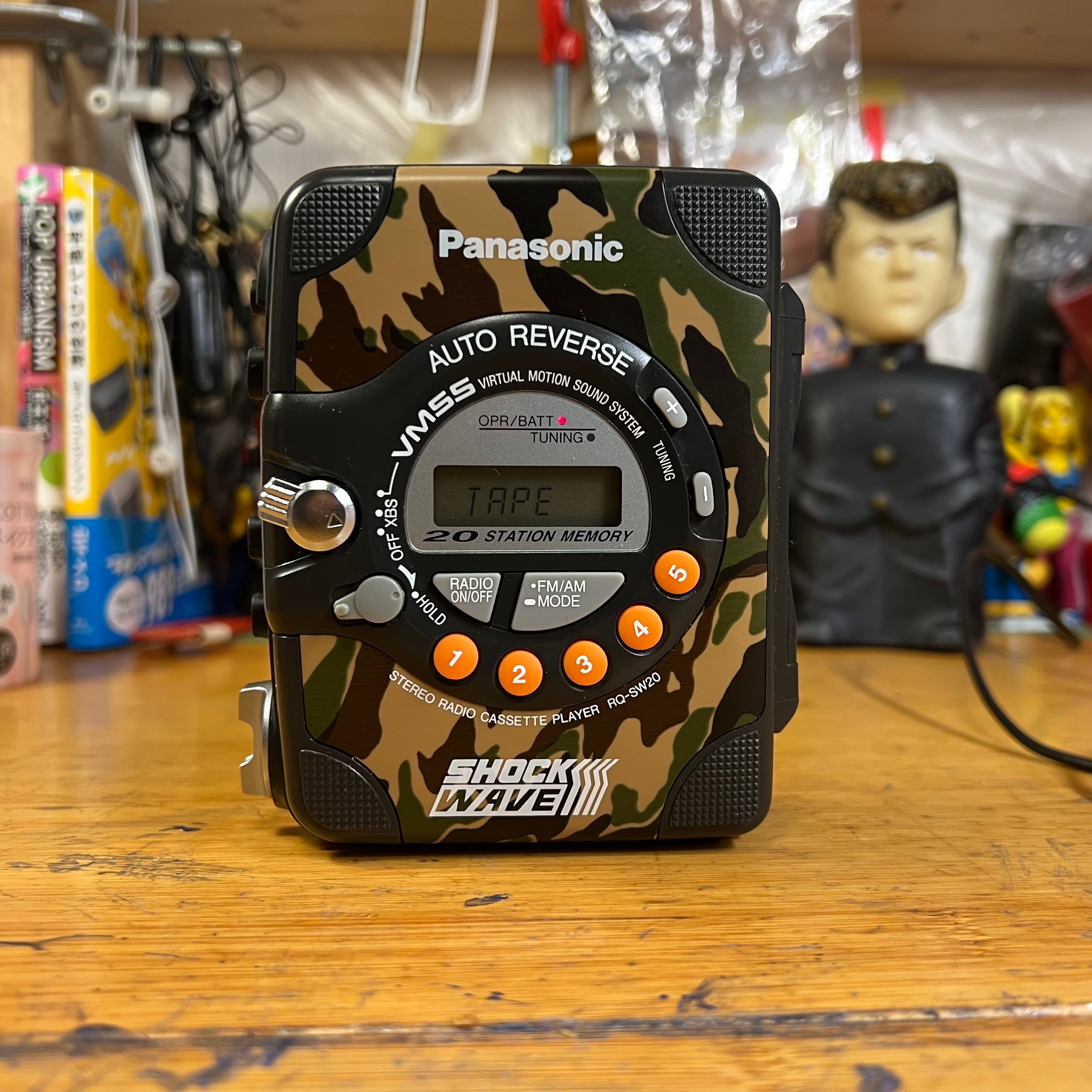 完動品]パナソニック ショックウェーブ カセットプレーヤーshockwave