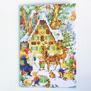 アドベントカード お菓子の家