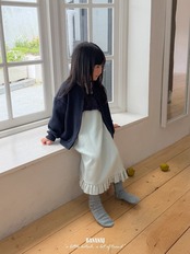 韓国子供服 / BANANA J / 26Autumn / ワッフル ジャケット / 秋服 / キッズ *XS~JS*