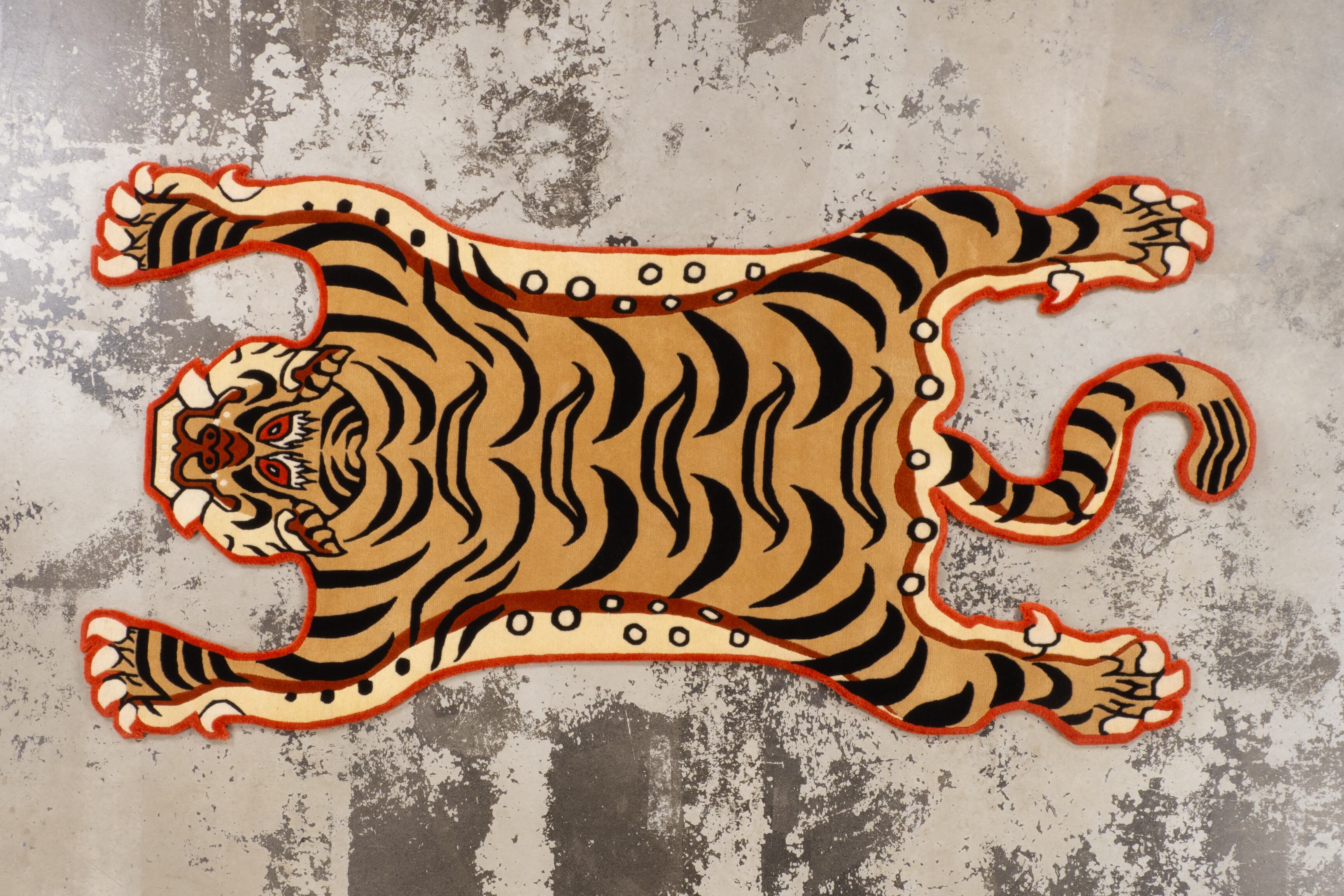 Tibetan Tiger Rug 《Lサイズ•ウール・NIGOモデル198》チベタン