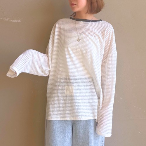 【 CHIGNON 】シアーボーダーTee