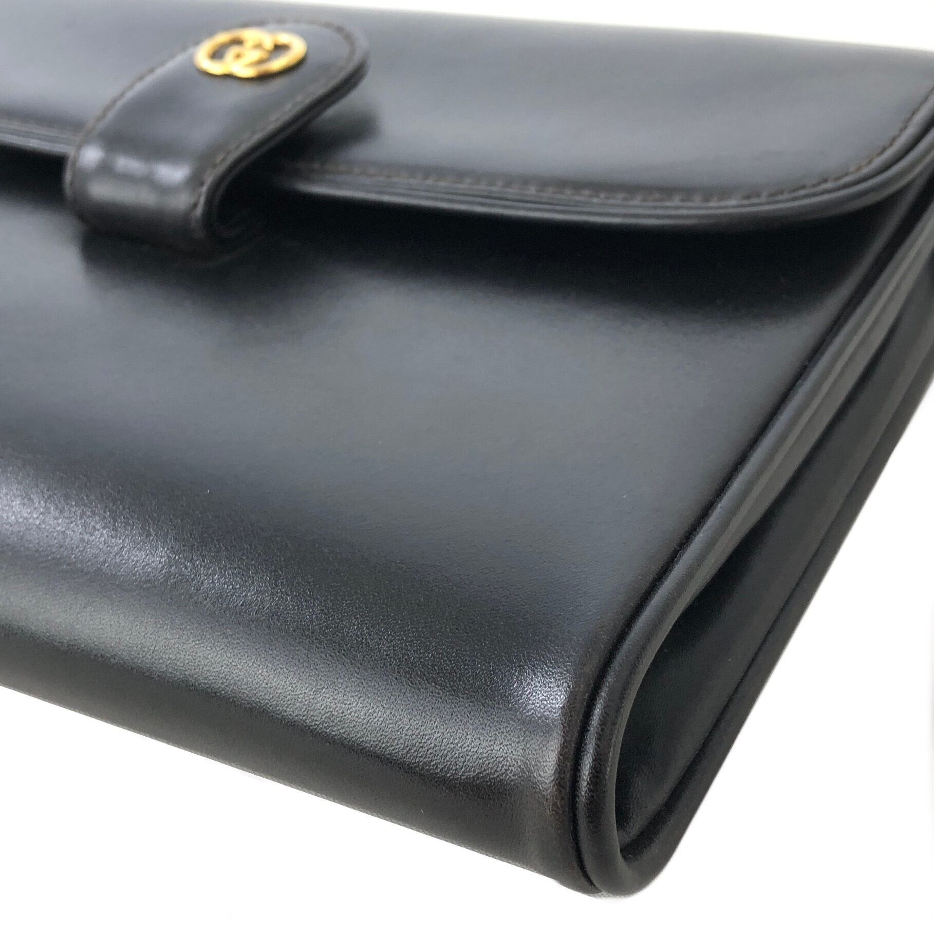 GUCCI グッチ GGモチーフ レザー 2way クラッチバッグ ショルダー