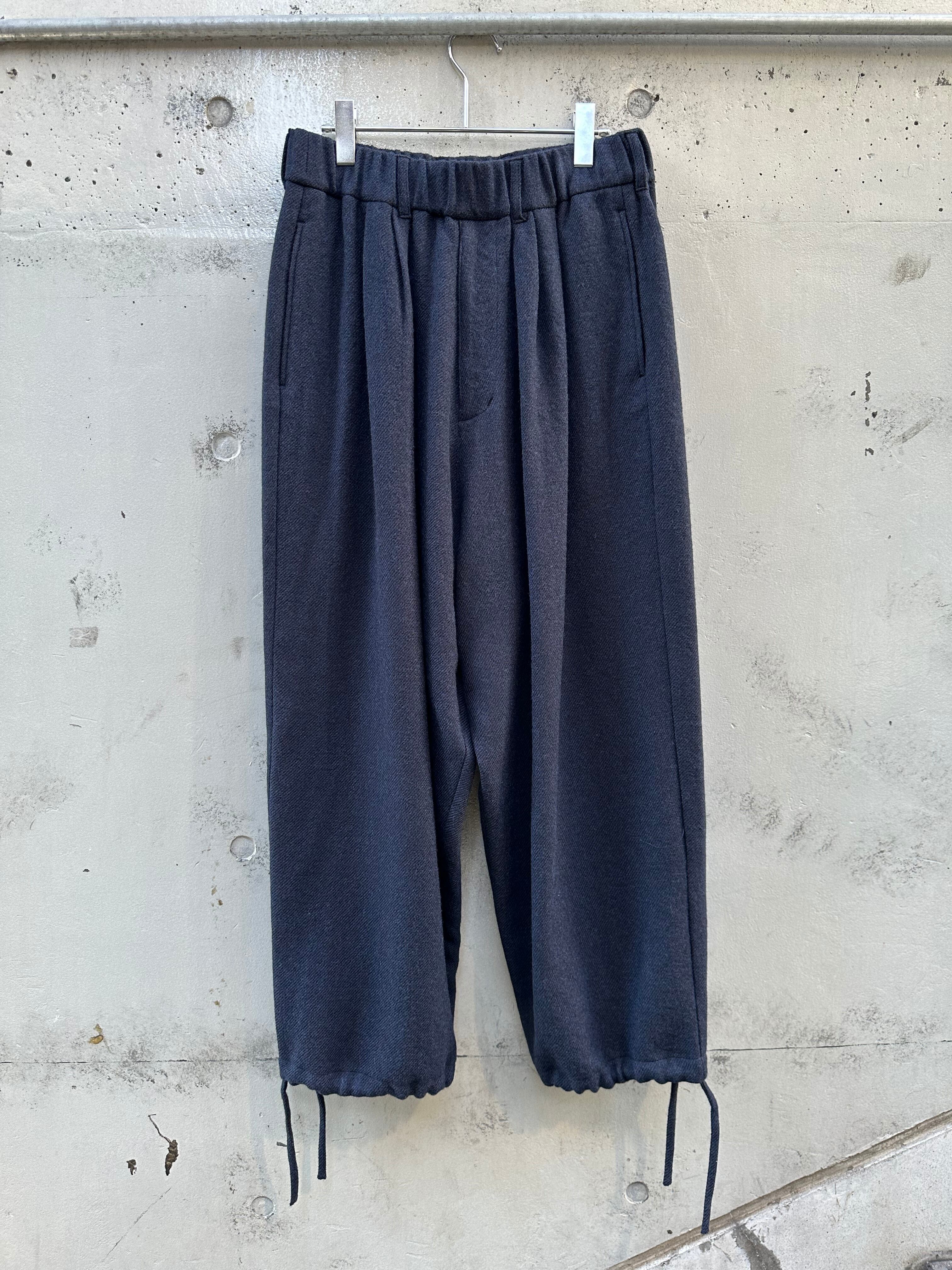 【新品未使用タグ付き】国内生地使用 Wool tuck wide pants