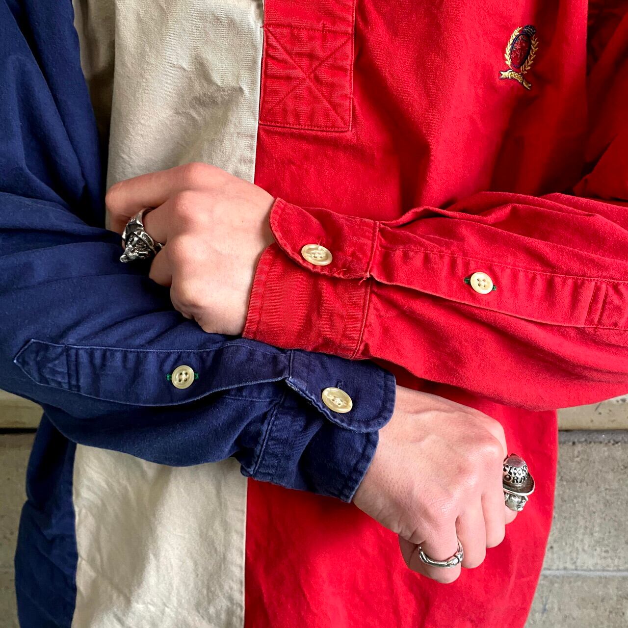 90年代 TOMMY HILFIGER トミーヒルフィガー クレイジーパターン
