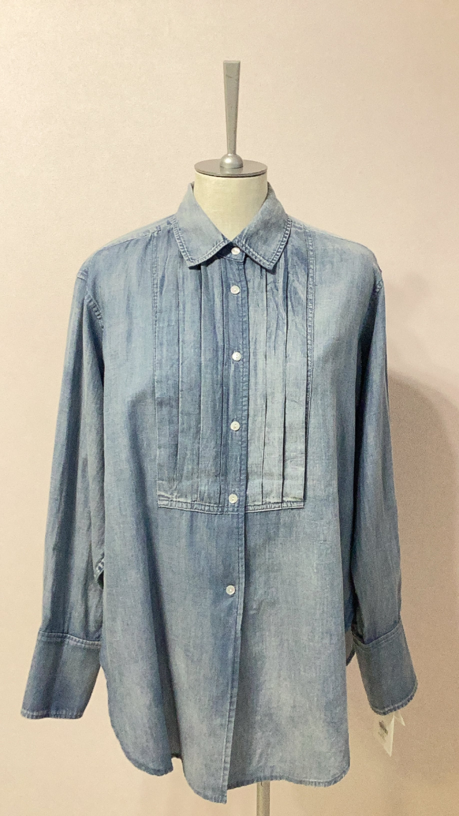 PASSIONE デニムシャツ No.626914 ライトブルー 9号 Mサイズ パシオーネ