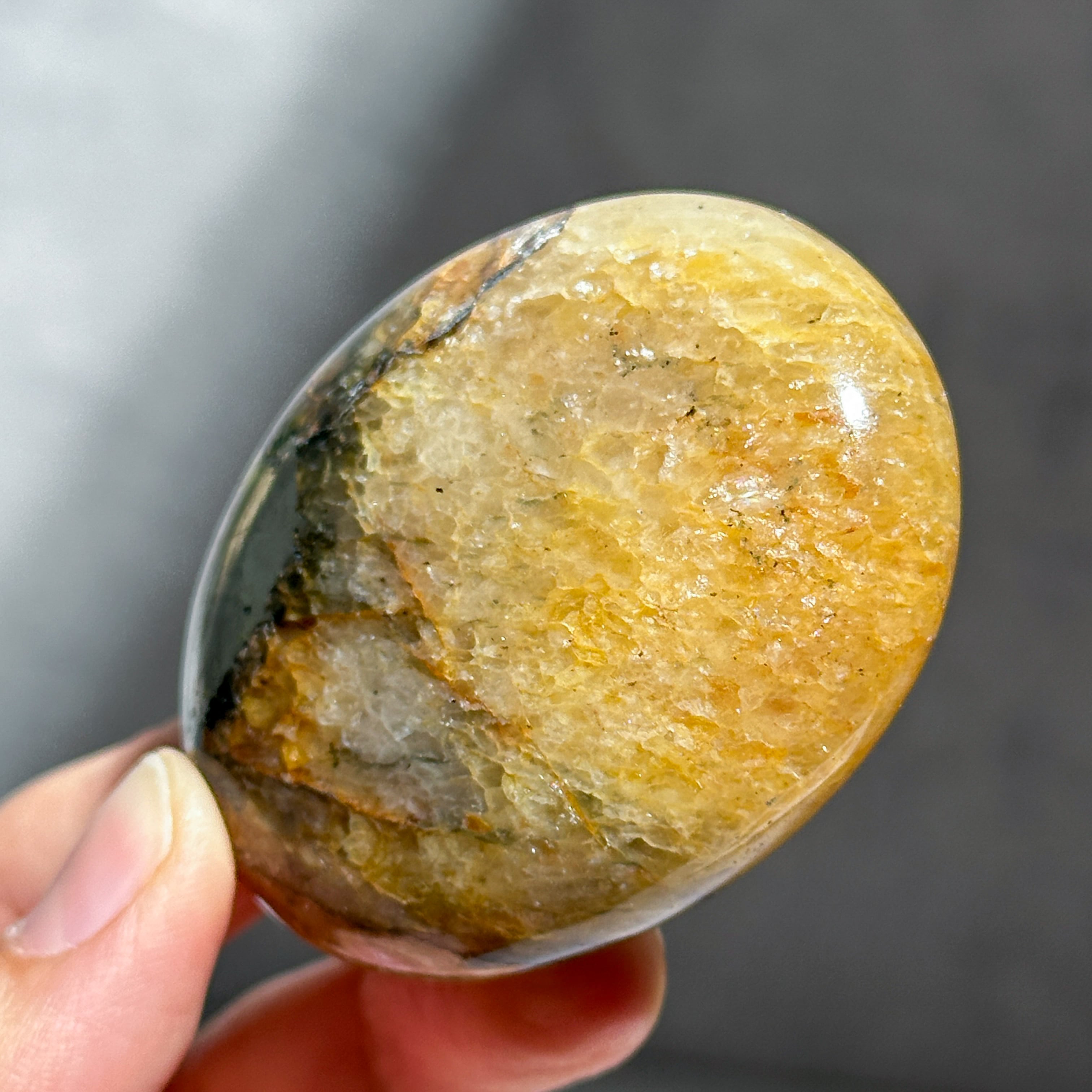 パイライト with クォーツ パーム42◇Pyrite with Quartz◇天然石