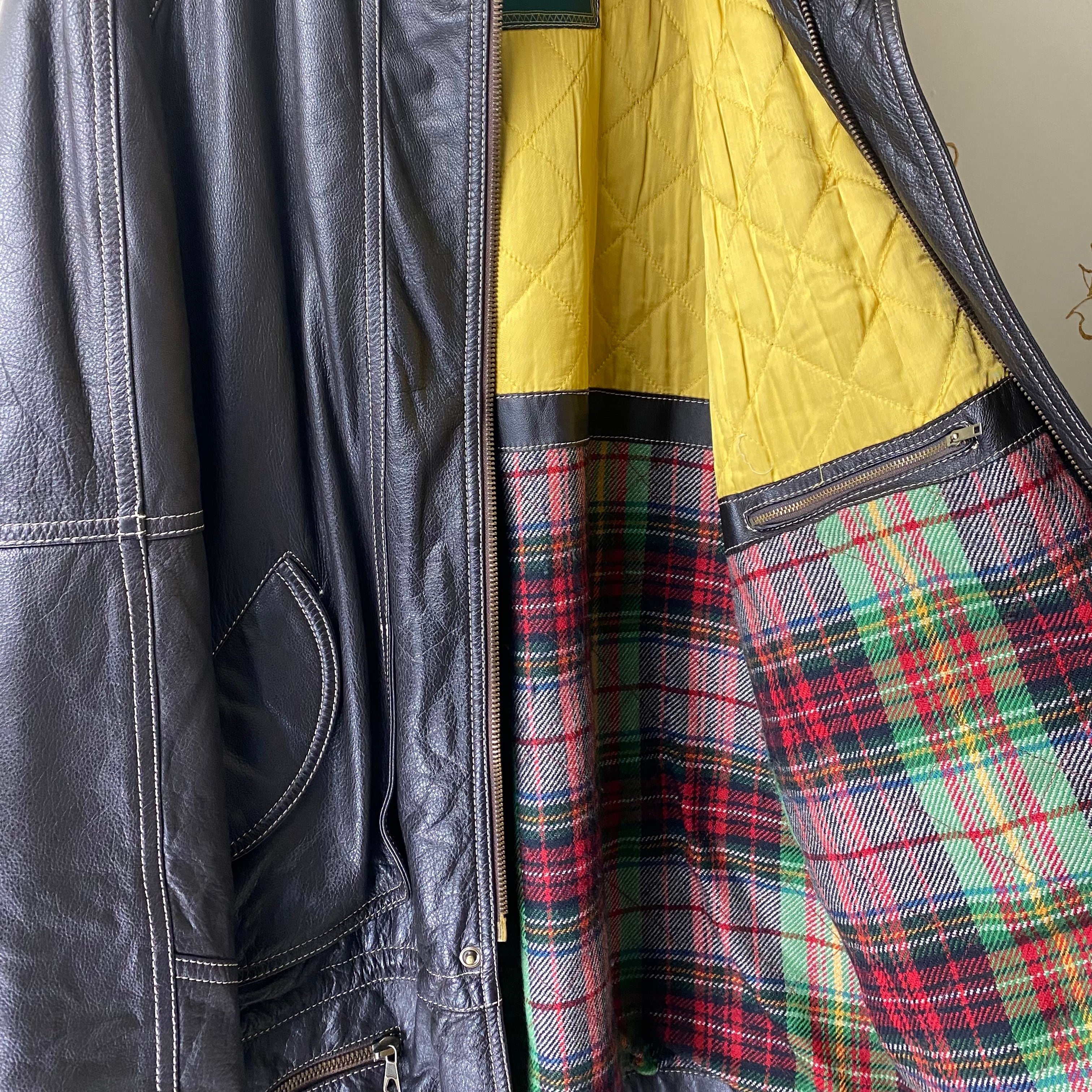 vintage POLLINI leather coat | NOIR ONLINE
