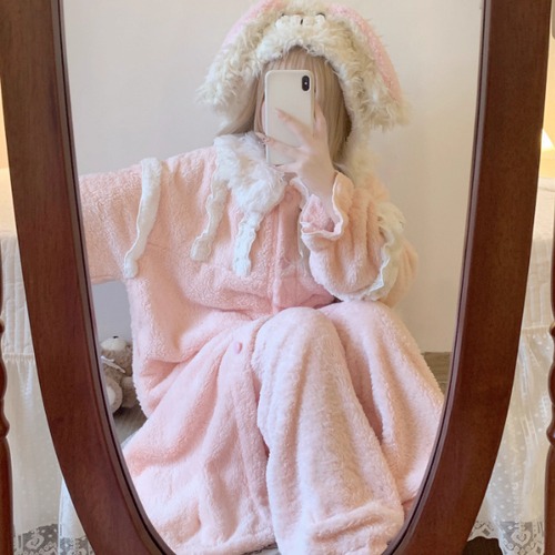 うさ耳エコファールームウェア ・73011