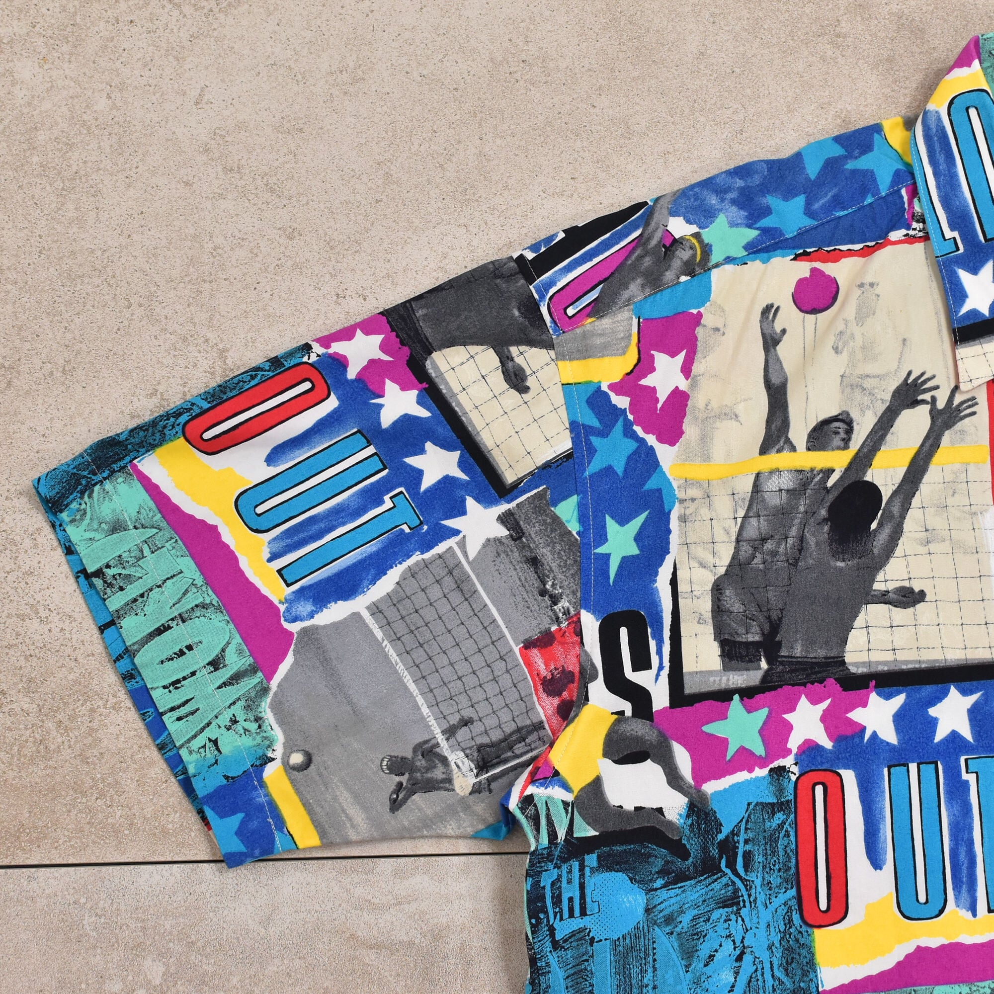 80s vintage ITALIAN BOYS カラフルロゴ　コットントップス 80s vintage ITALIAN BOYS カラフルロゴ コットントップス