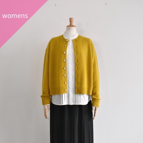 NOUVELLES DU PARADIS | カラーメリノウール カーディガン　ウール ニット