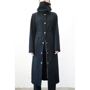 [yolifu] (ヨリフ) yo-22AW-01 140’s Wool High-Neck Long Coat