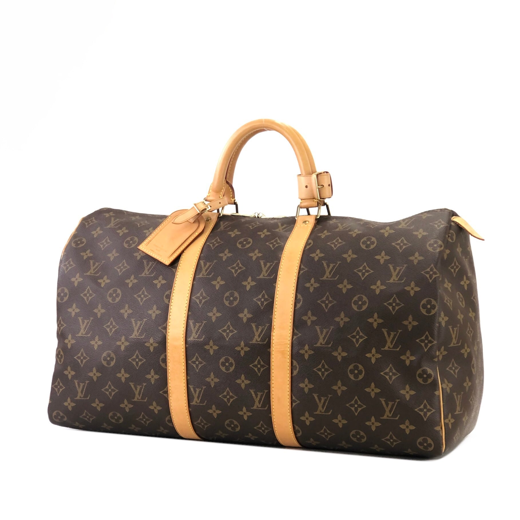 LOUIS VUITTON ルイ ヴィトン　モノグラム　キーポル50　M41426　ボストンバッグ　ブラウン　vintage　ヴィンテージ　オールド　 rim42h | VintageShop solo powered by BASE