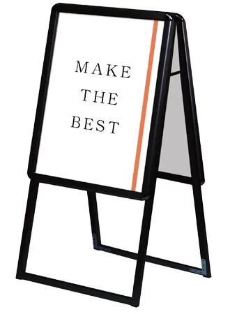 ポスターグリップスタンド看板 屋外用 A2両面ブラック