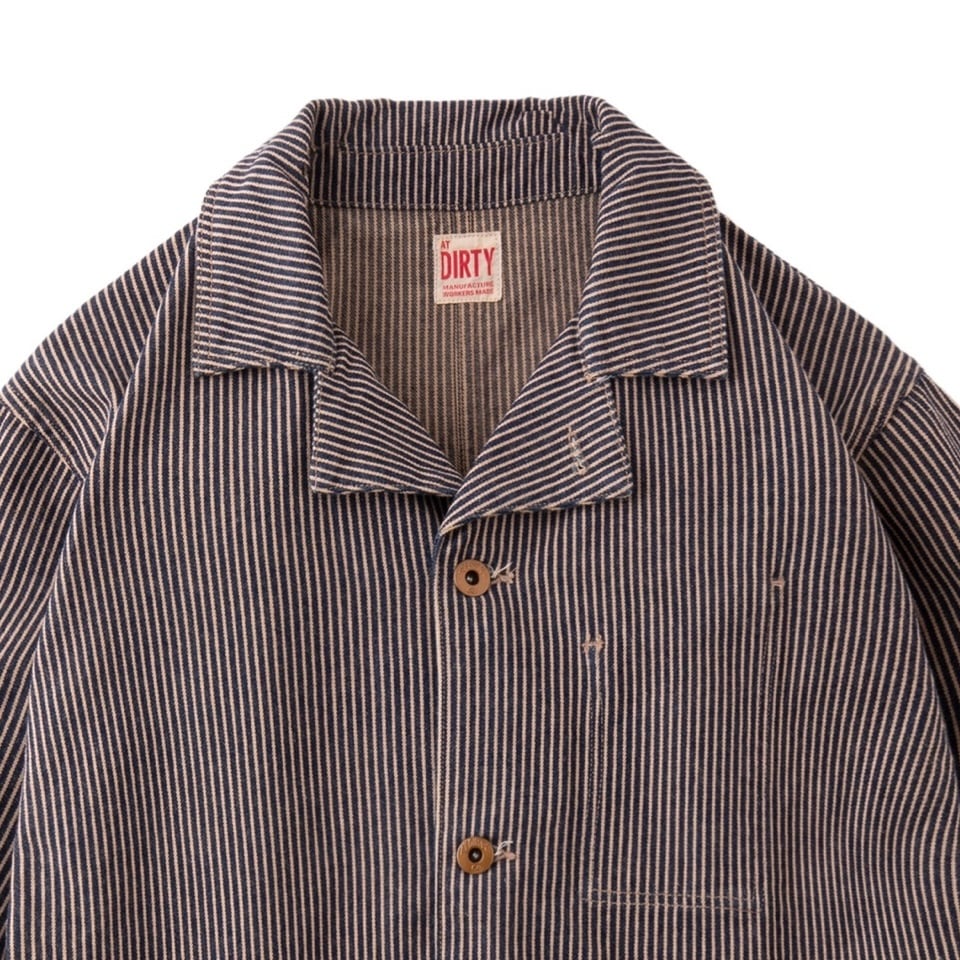 ワークジャケット ジャケット カバーオール メンズ ヒッコリー