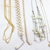 【社交ダンス 小物 まとめ売り】全21点 セット パール アクセサリー ネックレス イヤリング シルバー ゴールド 発表会 正装
