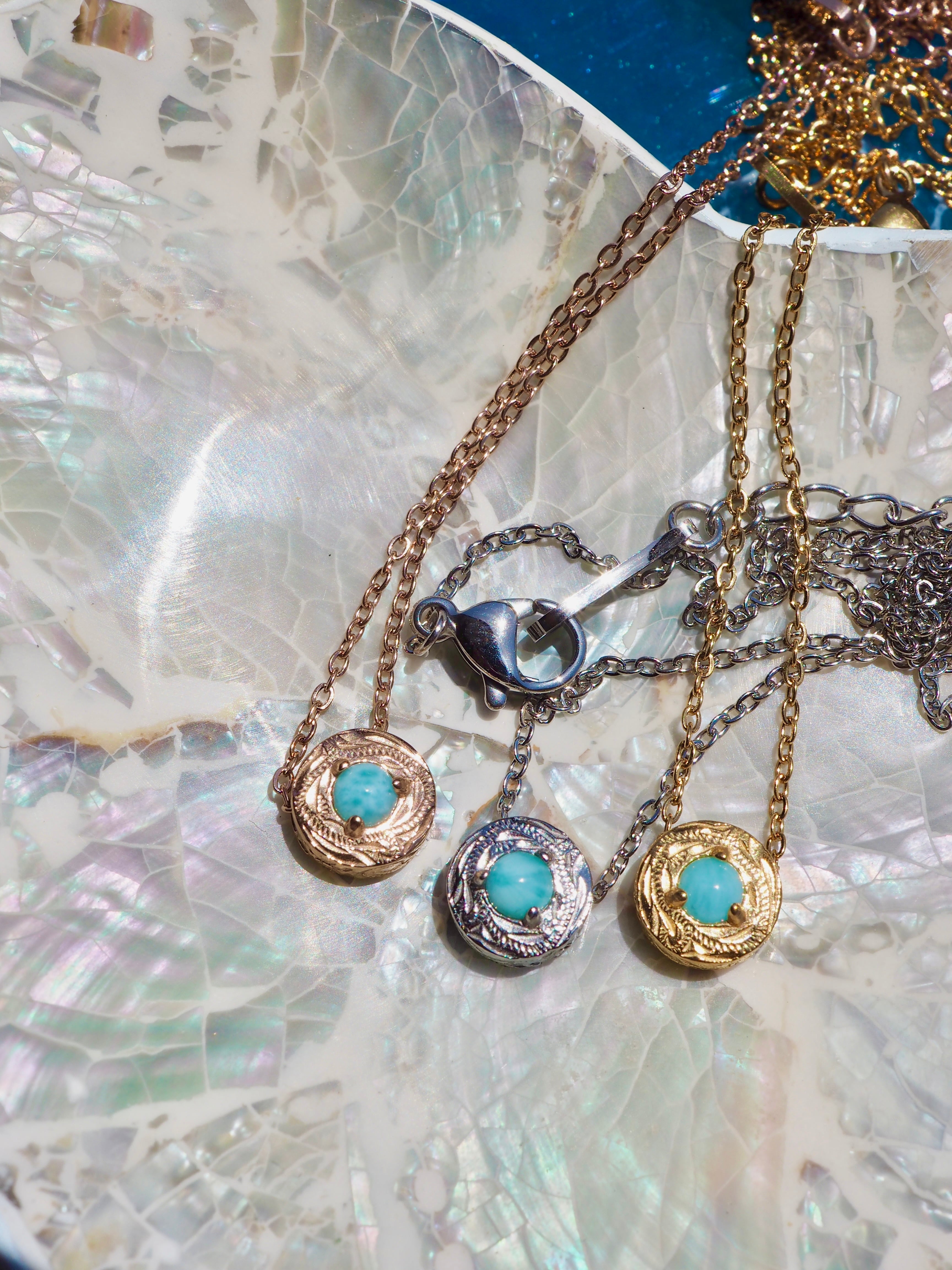 ハワイアン・ラリマー・ネックレス | Lana Jewelry