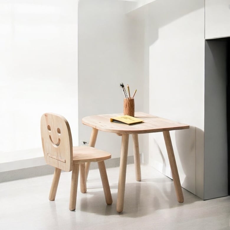 幼児用机+椅子 古道具 キッズデスク＆チェアSET】幼児 椅子 木製 お絵描き 子供用机