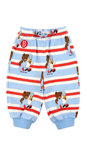 [BEBE DE PINO] All over teen friends baby stripe sweatpants 正規品 韓国ブランド 韓国ファッション 韓国代行 韓国通販 ベベドピノ bebedepino 日本 店舗 韓国 子供服