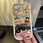 ラクガキ風 クレヨンしんちゃんファミリーのスマホケース