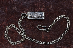 horse clip type walletchain silver