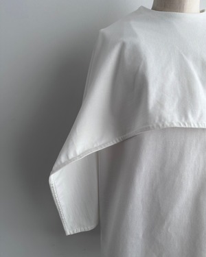 JIL SANDER　CAPE LAYER COTTON TOP