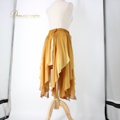 社交ダンス 衣装 スタンダード スカート レッスンウェア レディース ライトブラウン系 TIMES COLLECTION 茶色 無地 シンプル 上品 ショート スカート シフォン ボリューム フレア おしゃれ ダンス衣装 ストレッチ 上品デザイン エレガント レディースファッション 深めデザイン 演技用衣装 ハイロースカート フォーマル用 着回し 体型カバー