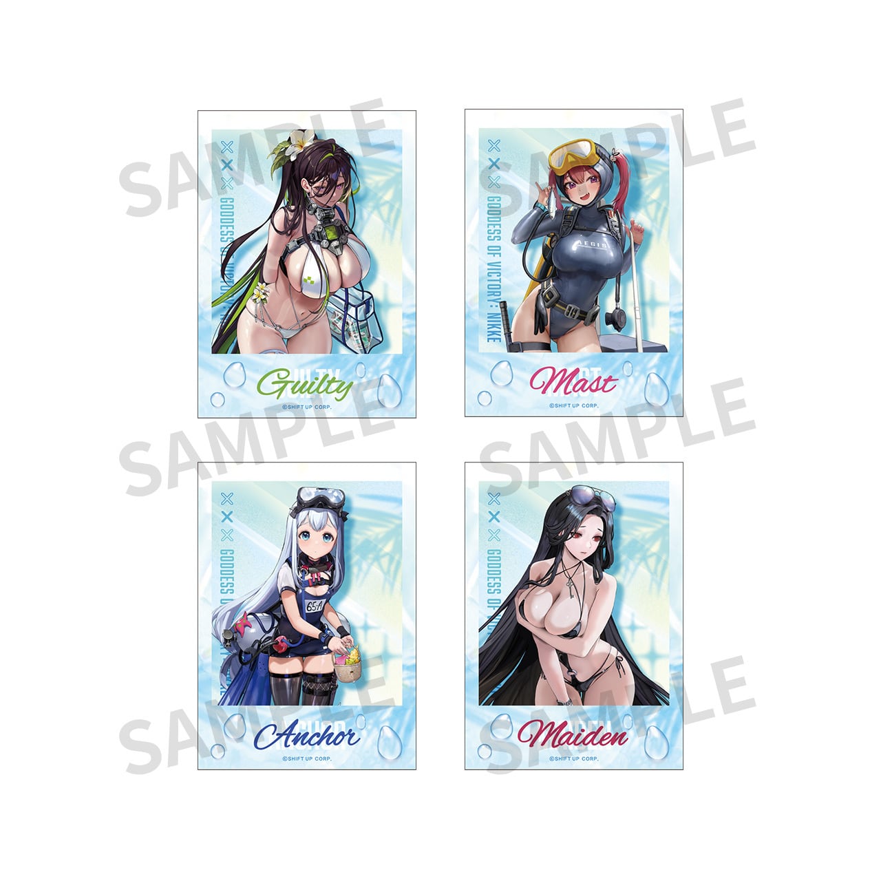 NIKKE トレーディングクリアカード SUMMERフェア2025 16種セット ストア限定】NIKKE トレーディングクリアカード SUMMERフェア