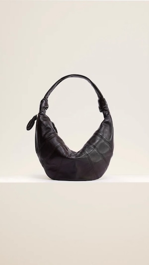 LEMAIRE -FORTUNE CROISSANT BAG(SOFT NAPPA LEATHER) :DARK CHOCOLATE